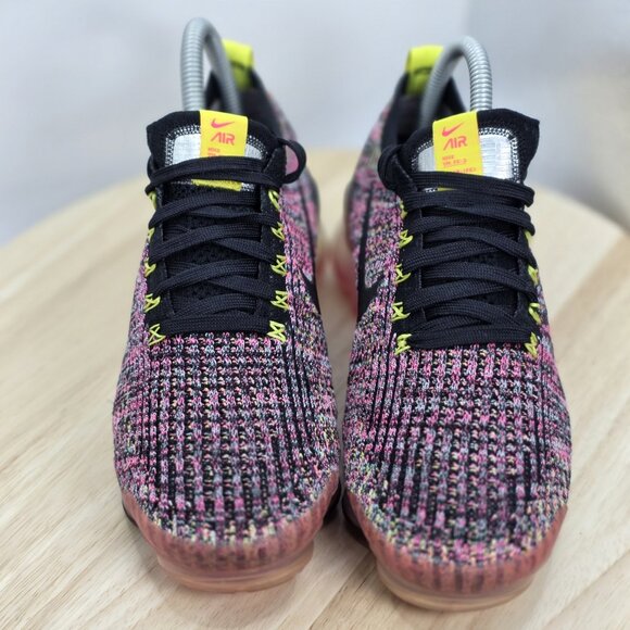Nike Air Vapormax Flyknit 3 Womens Size 7.5 Running Shoes Black Pink AJ6910 006 - Picture 4 of 9